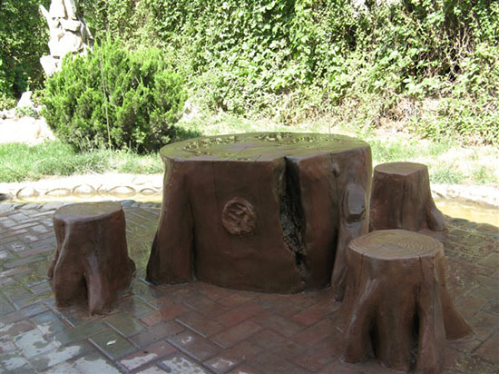 山東展碩雕塑公司居民小區假山制作